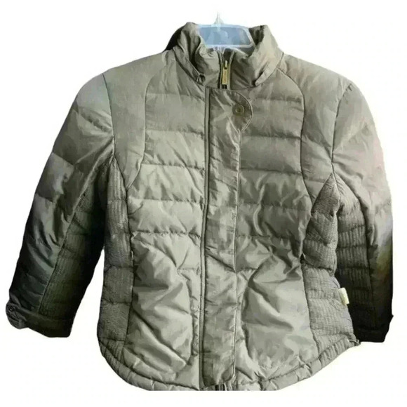 Calvin Klein Women's Olive Green Front & Side Zip Down Jacket Size Small - Picture 5 of 10